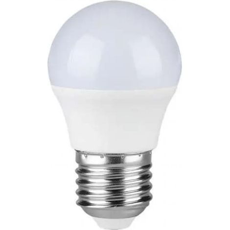 Ampoule LED V-TAC, culot E27, 3,7 W, G45, blanc chaud, plastique (1/5)