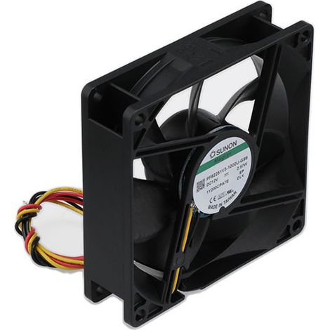 Ventilatore 12vdc 92x92x25mm 4,7w 3 fili sfere Pf92251b1-g99
