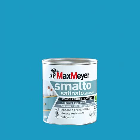 Vernis à l'eau polyuréthane satiné Turquoise 0,125 l (1/2)