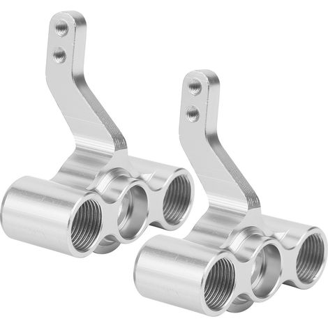 Pivot de Direction en Alliage d'Aluminium pour Voiture RC 1/10 HSP 94122 94188, Argenté (1/5)