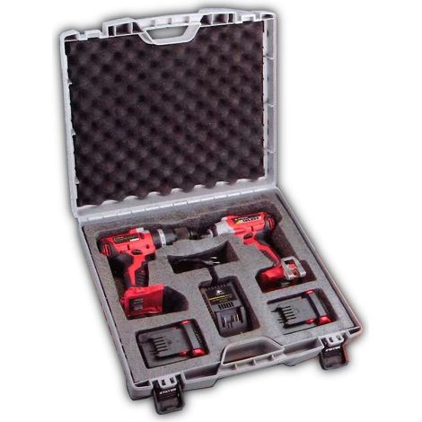 STAYER TALADRO 18 V.PBL224P+ATORNILLADOR IMPACTO 18 V.1/4" ISL224+2 BATERIAS 4.0 Ah+CARGADOR SET 224 K (IF)