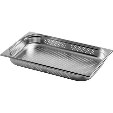Bac GN 1/1 - Inox AISI304 - 530x325x200mm - 28L - Perforé - TopLine - Saro