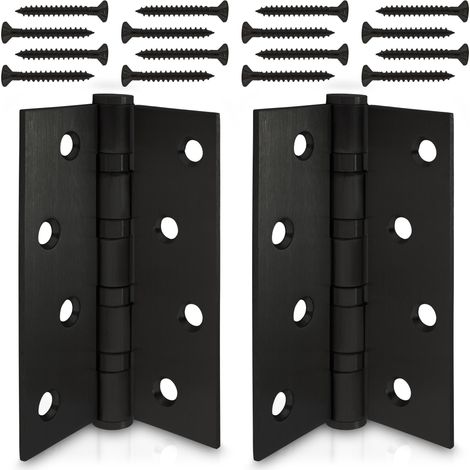 2x Schwarz Scharnier-e Tür-schanier Edelstahl 304 Türband Beschlag Stahlkugel (1/5)