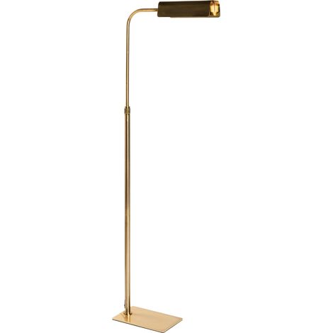 Floor Lamp Gold Steel Metal Base Height Adjustment Modern with On/Off Switch Glam Style DERWENT (1/5)