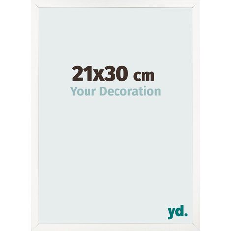 yd. - Cadre photo 21x30 - Blanc Brillant - MDF - Bologna (1/5)