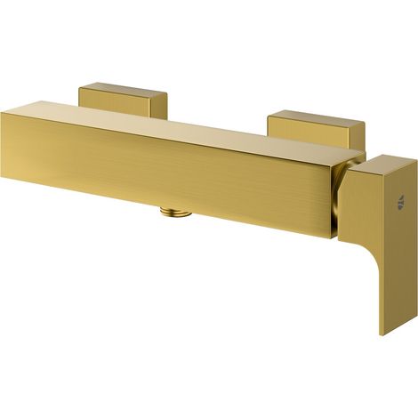 BERNSTEIN - Miscelatore doccia a parete Ottone oro spazzolato, miscelatore in ceramica - 29x4,3x7,7cm (LxAxP) - LAVOA	Oro spazzolato