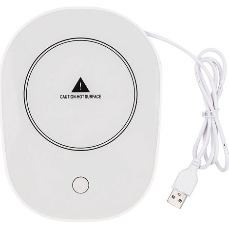 USB-Tassenwärmer mit Schwerkraftsensor, Wintertemperatur 55 °C, ideal für Kaffeetassen, Tischgerät
