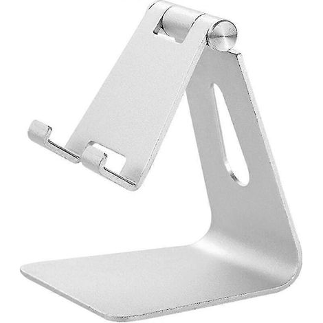 Z4a Verstellbarer Handyhalter, faltbarer Tischständer aus Aluminiumlegierung, 270° drehbare Halterung, tragbare Dockingstation kompatibel mit Smartphones und Tablets (kleine Größe) (1/5)