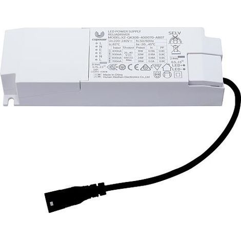 DOTLUX BLOC D'ALIMENTATION LED CC 400 MA-700 MA 16-33 W AVEC FICHE FEMELLE À TROU CREUX 5333