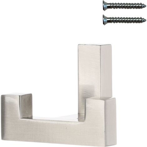 Gancho de pared doble níquel cepillado Riex XV34 (1/5)
