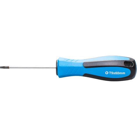 SW-Stahl 31709SB Schraubendreher mit T-Profil I T9 x 60 mm I TX Schraubenzieher I T-Schraubendreher Werkzeug