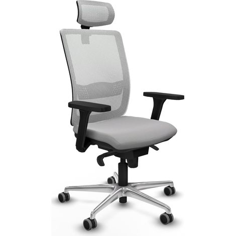 Sedia da ufficio piqueras y crespo Haches bianco alluminio comoda (1/2)