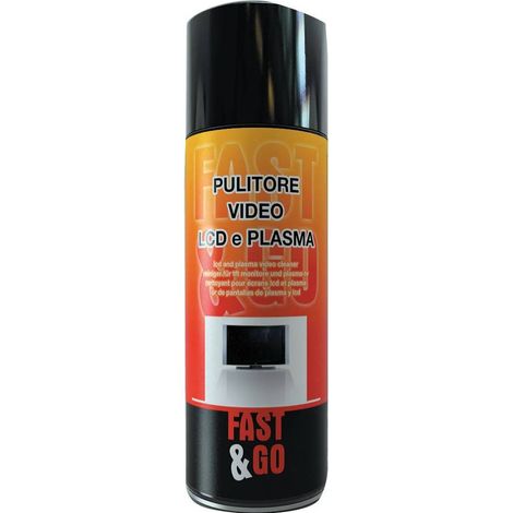6 x FASTGO PULITORE VIDEO LCD E PLASMA 400 ML