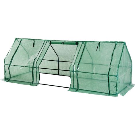 Mini serre de jardin PAULINE verte (1/5)