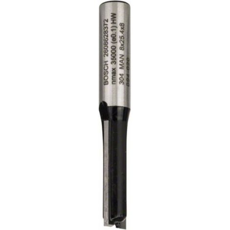 Fresa recta, 8 mm, D1 8 mm, L 25 mm, G 56 mm