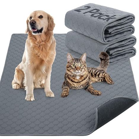 Reusable Puppy Training Pads, Washable Absorbent Waterproof Urine Pads for Dogs, Quick Dry Training Pads for Home, Car, Travel (1/5)