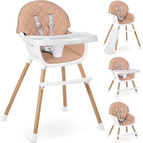 Chaise de salle a manger rose pour enfant - nukido lilo (1/5)
