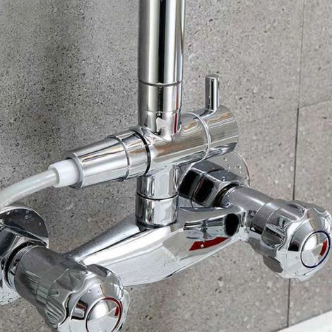 3 Voies Soupape,Douchette Composants de Douche Raccord Universels (1/5)