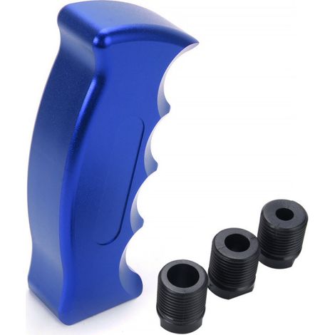 Car modification accessories - knife handle, gear shift head, aluminum alloy personalized gear lever head, gear shift knob - blue (1/4)