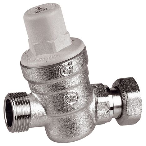 Dipra – Réducteur de pression spécial chauffe-eau 20/27 – Raccord mâle-femelle avec écrou tournant – Débit 2500L/h – Pression réglable 1-6 bars