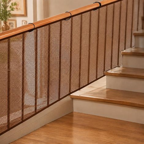 Filet Sécurité Enfants, Filet de Protection pour Escalier 600 x 90 cm (1/5)
