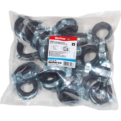 fischer articulated pipe clamp FGRS Plus 3/4" B (20) 5 pièces (1/3)