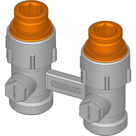 Flamco Manguito de conexión p. Bloque de conexión G3/8a x G3/4a Eurok. MS, F10503