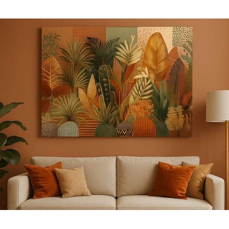 Decorazione artistica da parete con stampa su tela Painting Multicolore (1/3)