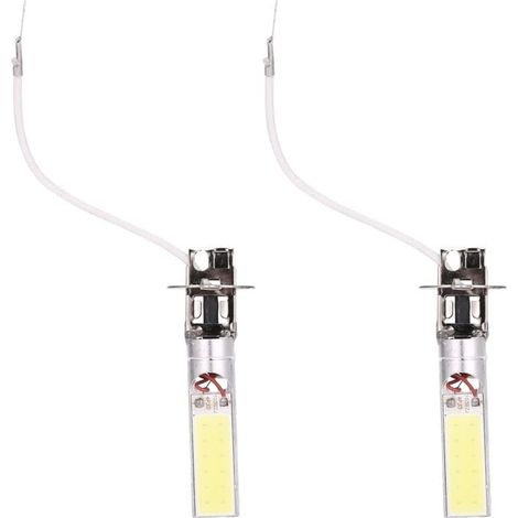 Confezione da 2 lampadine LED COB DRL H3 15W allo xeno bianco per fari di profondità (1/4)