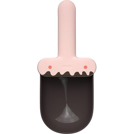 1 cuillère à croquettes, forme glace, capacité grande, plastique alimentaire, clip de fermeture, pour chiens chats (1/5)
