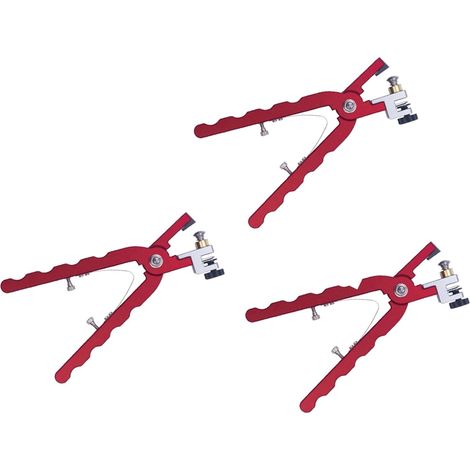 Lot de 3 pinces coupantes pour bracelet de montre en cuir pour fixer les loquets de barre d'outils à main Rouge (1/5)