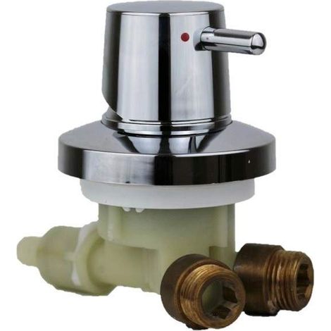 Novellini Box Doccia – Robinet mécanique à levier unique RUBMPLAK – Mélangeur de douche chromé – Entraxe 150mm – Compatible cabines Novellini