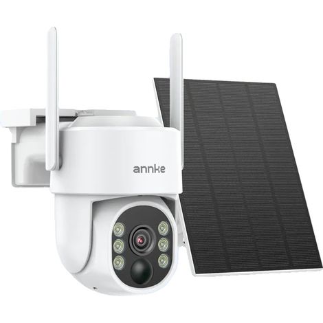 Cámara de seguridad inalámbrica, resolución de 4 MP, doble lente, visión nocturna infrarroja, clasificación de impermeabilidad IP65, audio bidireccional (1/5)