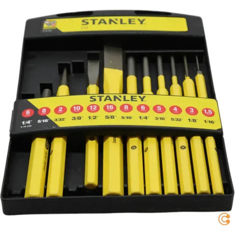 [GEBRAUCHT] B-Ware Stanley 4 18 299 Schlagwerkzeug Satz 12teilig Meißel Set Werkzeug Durschläger