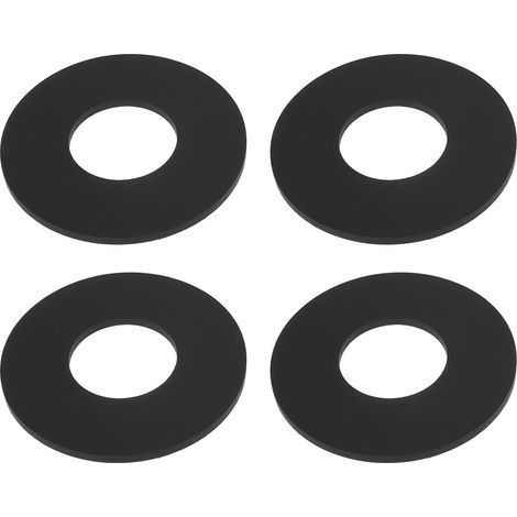Lot de 4 Joints De Réservoir, Caoutchouc Noir, 65x28,5x3 mm, Compatible Wisa Dal (1/5)