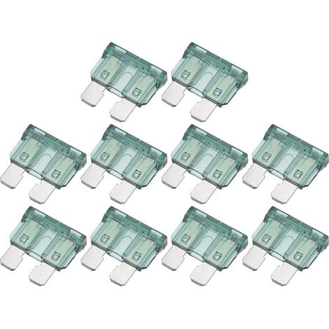 10 Fusible, 1A, Plastique Métal, Vert, Pour Voiture Bateau Camion (1/5)