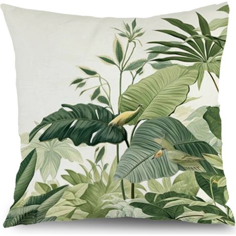 Housses de coussin fleurs printanières, décoration extérieure jardin terrasse,40×40cm (1/5)