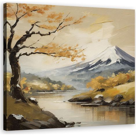 Tableau déco Montagnes Paysage Nature Rivière 30x30 (1/5)