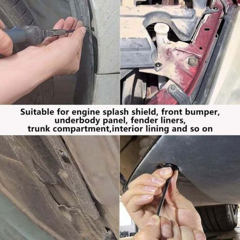 Attaches de câble - - 50 pièces - Nylon haute résistance - Universelles pour voiture - Noir (1/4)