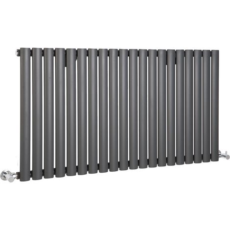 Hudson Reed Vitality – Radiateur Design Horizontal – Anthracite – 63.5 x 118cm