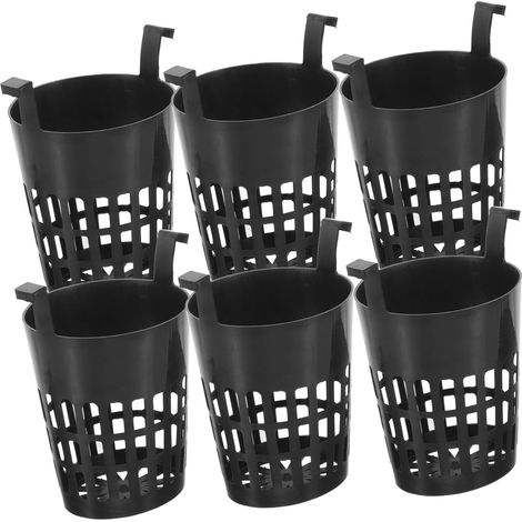 INOOMP Lot de 6 paniers culture hydroponique en plastique noir, résistants à la corrosion et aux UV, (1/5)