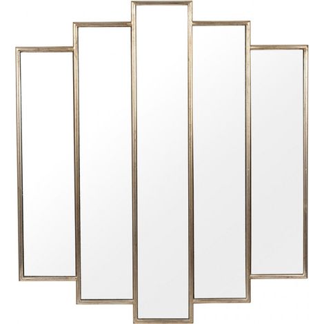 Grand miroir doré Elyptic 80x72x3cm (1/3)