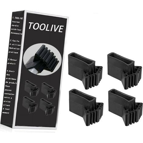 Patas de repuesto de goma antideslizantes para escalera, compatibles con escaleras extensibles. Juego de 4 Universal-INHHUB (1/5)