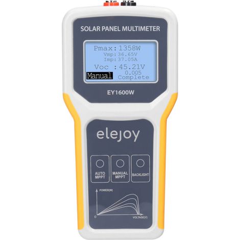 1600W Photovoltaic Panel Multimeter Solar MPPT Tester Open Circuit Test Device Maximum Point Current Meter Display with Trace (1/5)