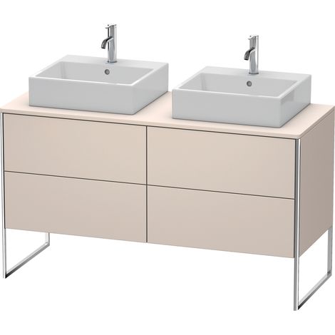 Duravit XSquare lavabo consola mueble bajo, de pie, para dos (1/3)