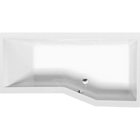 Polysan Baignoires - Baignoire asymétrique VERSYS L, 1600 x 840 x 470 mm, droit, blanc 15611 (1/5)