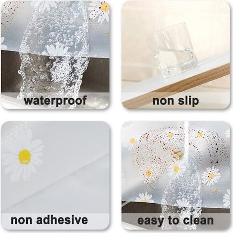 Revêtement pour étagères de cuisine, papier imperméable tiroirs salle de bain, rouleau de revêtement adhésif en EVA30 cm×300 cm (1/3)