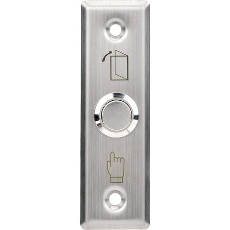 Bouton De Sortie Rond - 1 Unité - Acier Inoxydable - Contrôle D'Accès Électrique - Pour Porte Métallique Ou Vitrée (1/5)