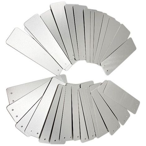 100 Stück Garten-Aluminium-Etiketten, rechteckig, Außenschilder, Metallschilder, Gartenpflanzen-Etiketten, Aluminiumschilder