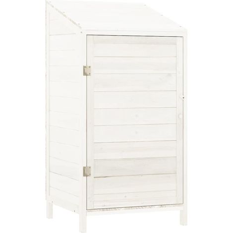 Maison Exclusive - Capanno da Giardino Bianco 55x52x112 cm Legno Massello di Abete (1/5)